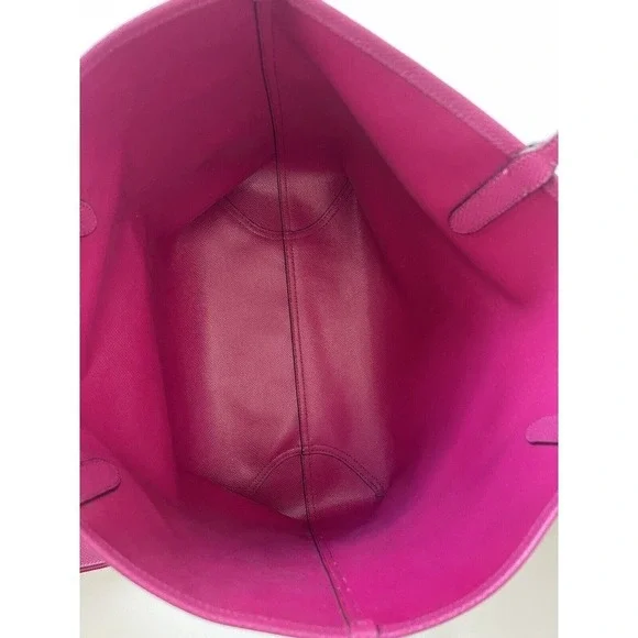 SOLD Coach Tote Bag Pink Purse + Matching Wristlet Cheeta Print Vegan Leather‌ - Picture 7 of 10